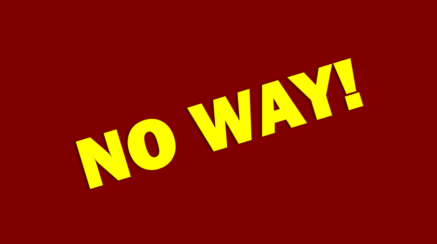 how to say no way portuguese